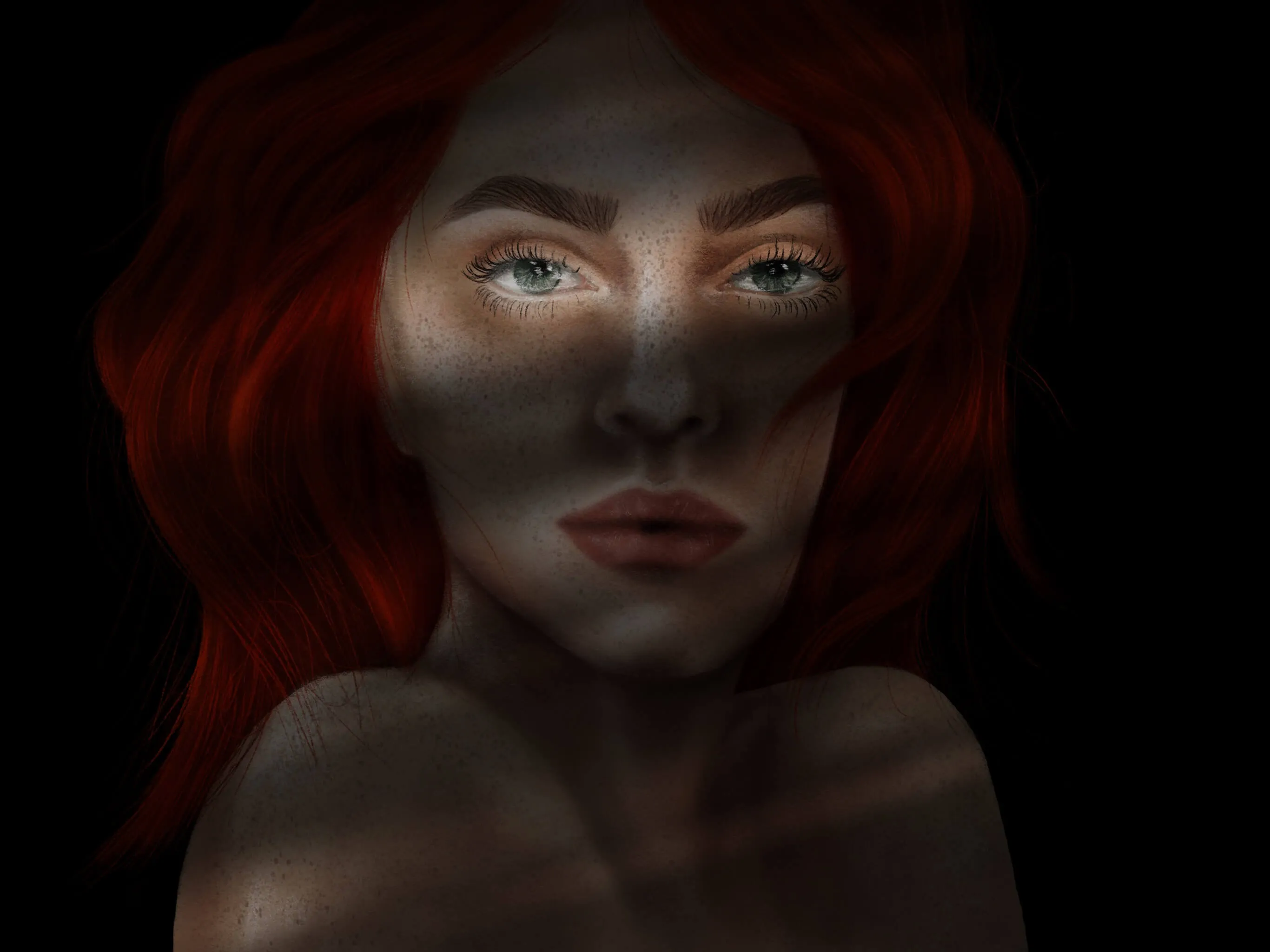 Portraits – illustration af Cathrine Klamer