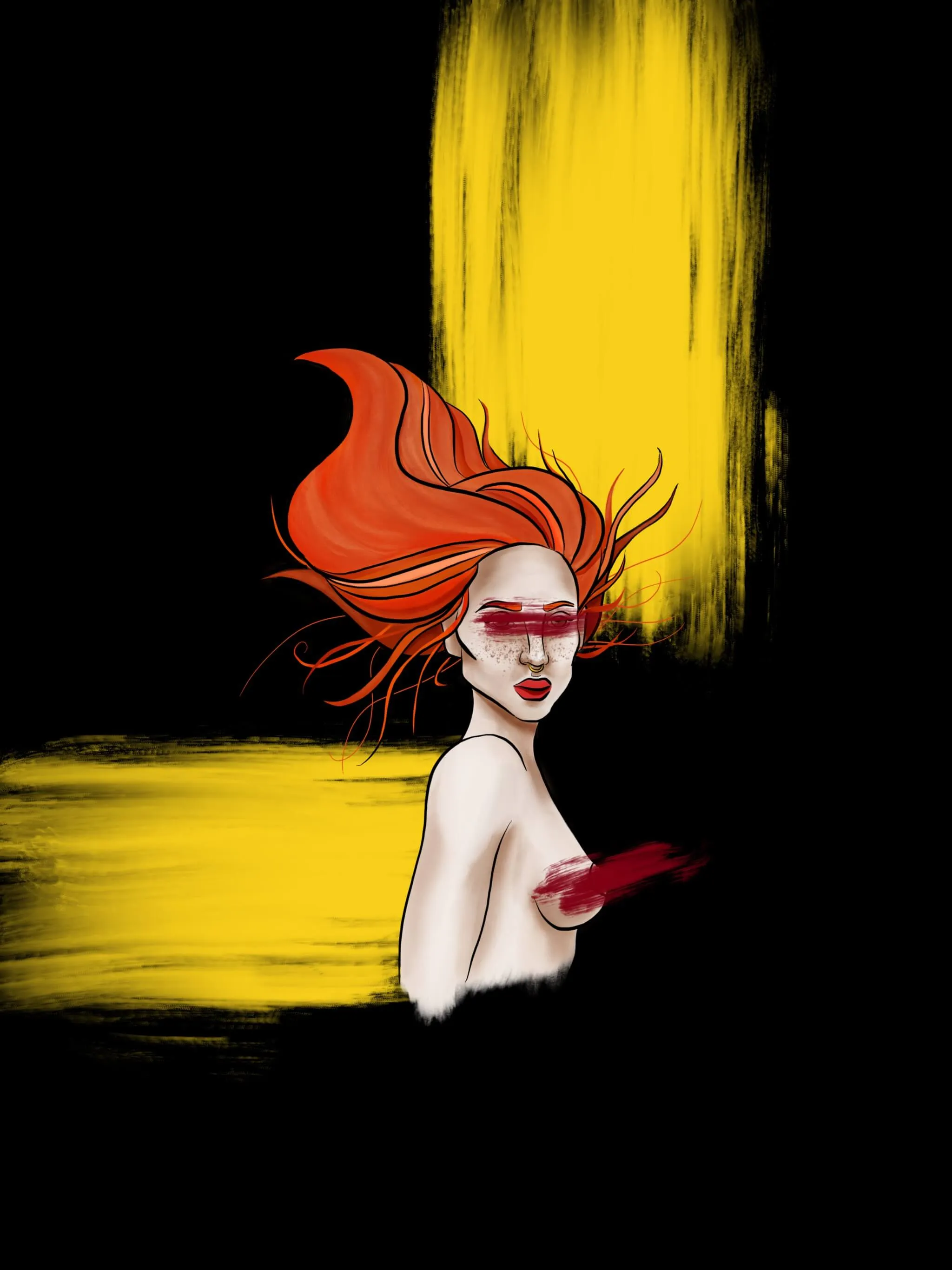 Portraits – illustration af Cathrine Klamer
