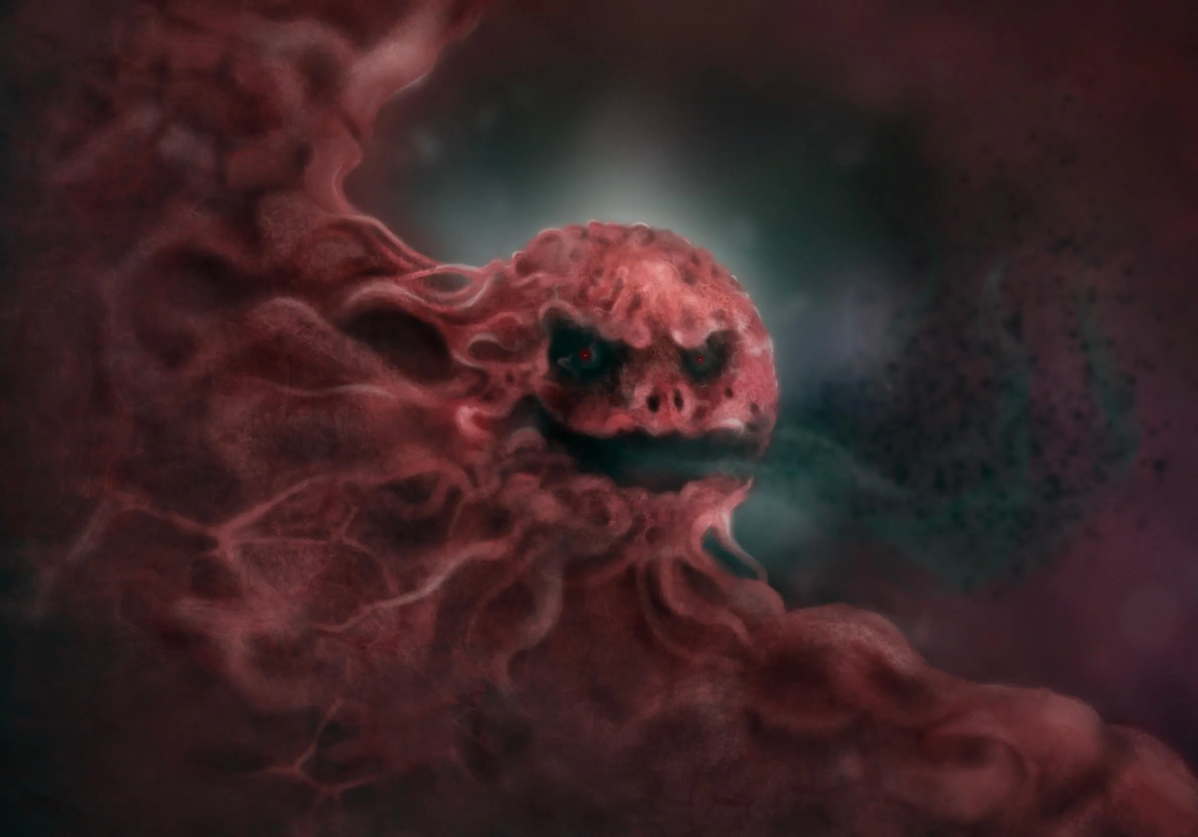 Dark space – illustration af Cathrine Klamer