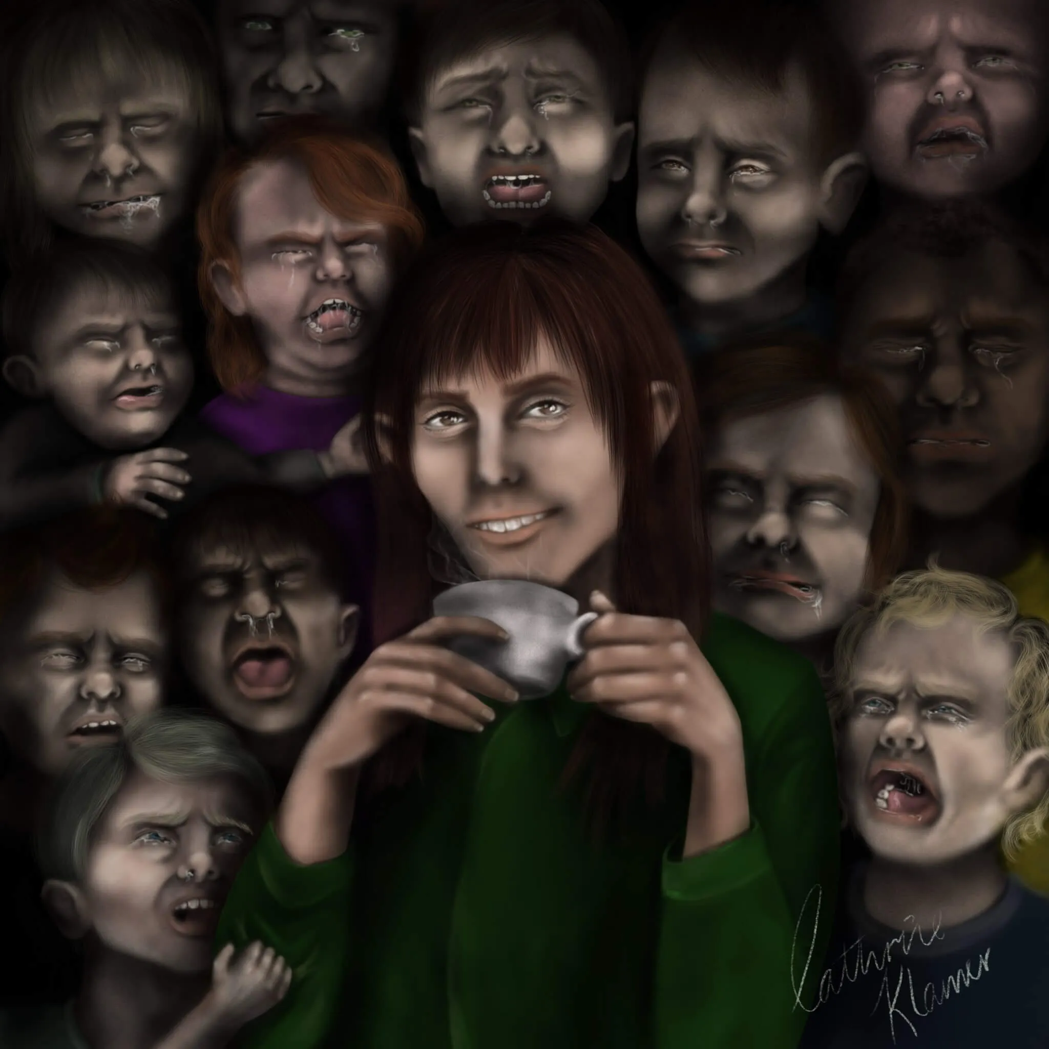Satire (Politics) – illustration af Cathrine Klamer