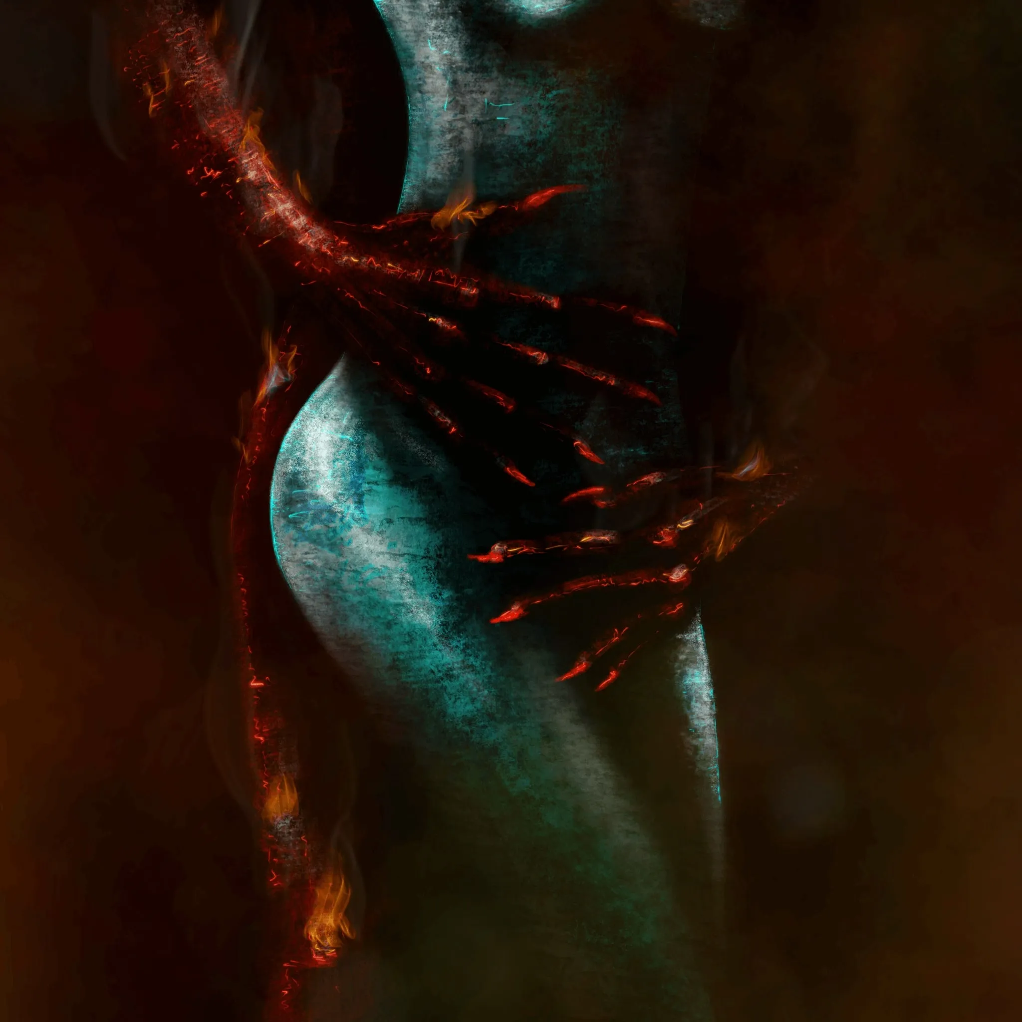 Dark space – illustration af Cathrine Klamer