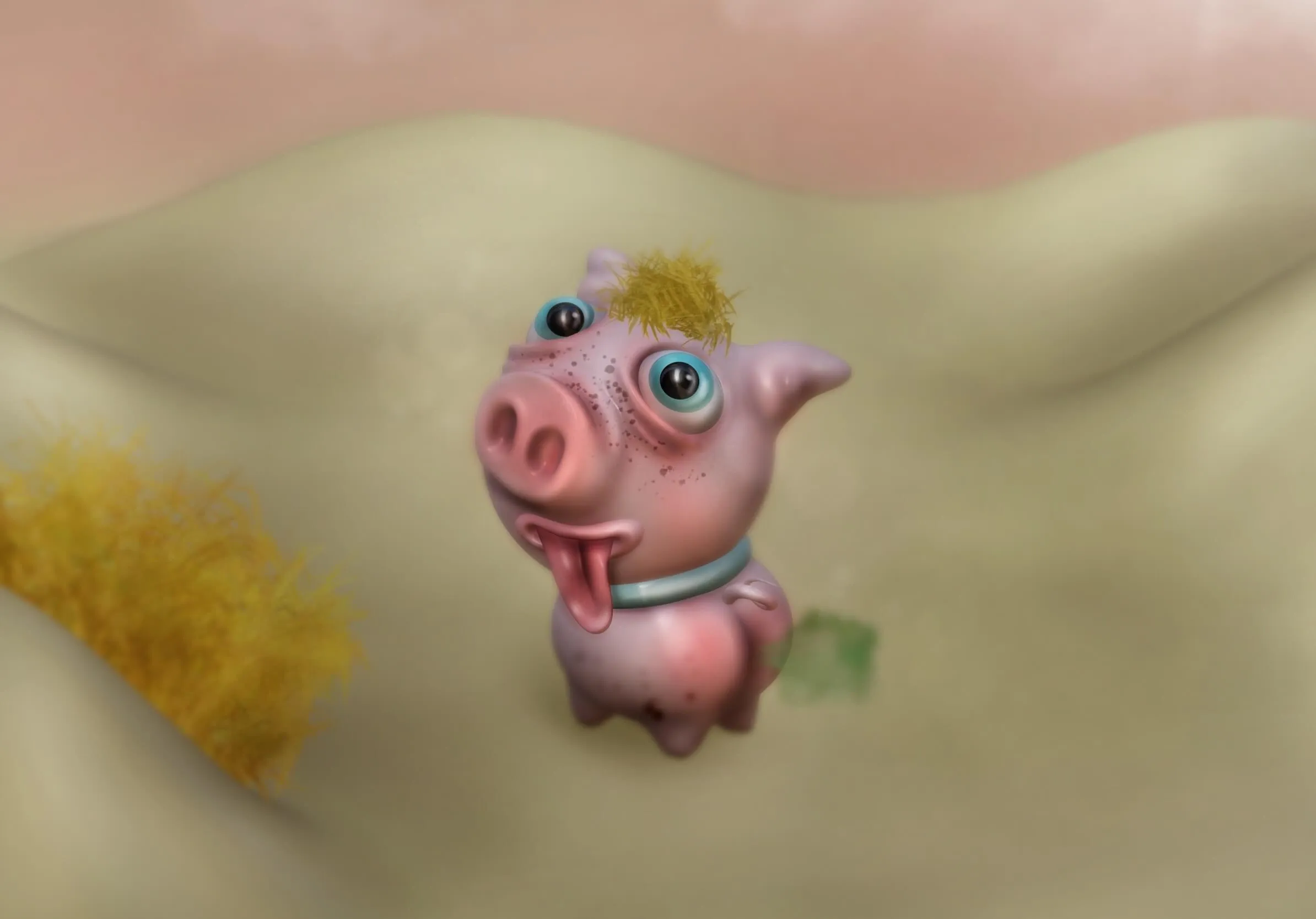 Farting piglet