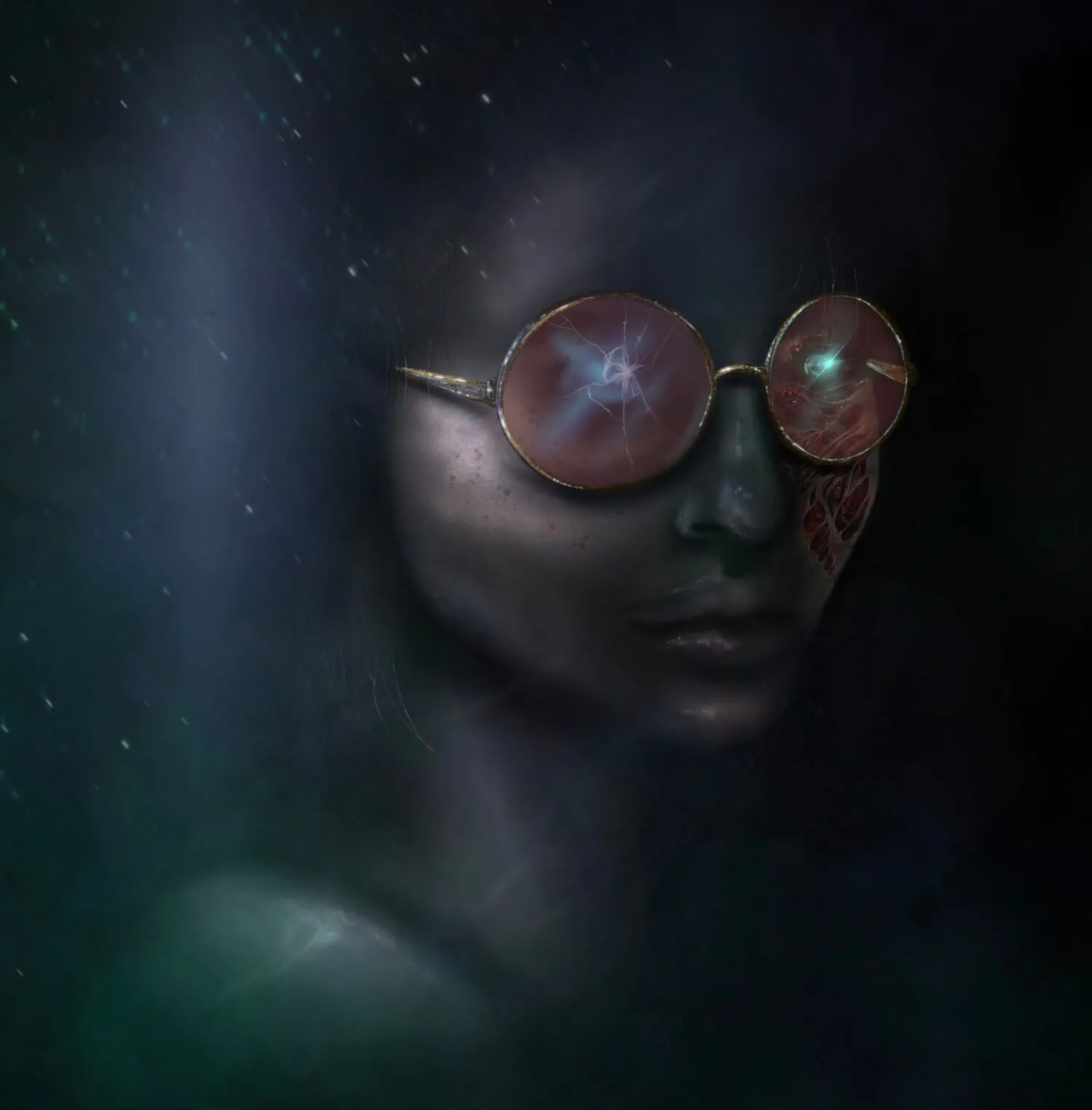 Cyber portraits – illustration af Cathrine Klamer