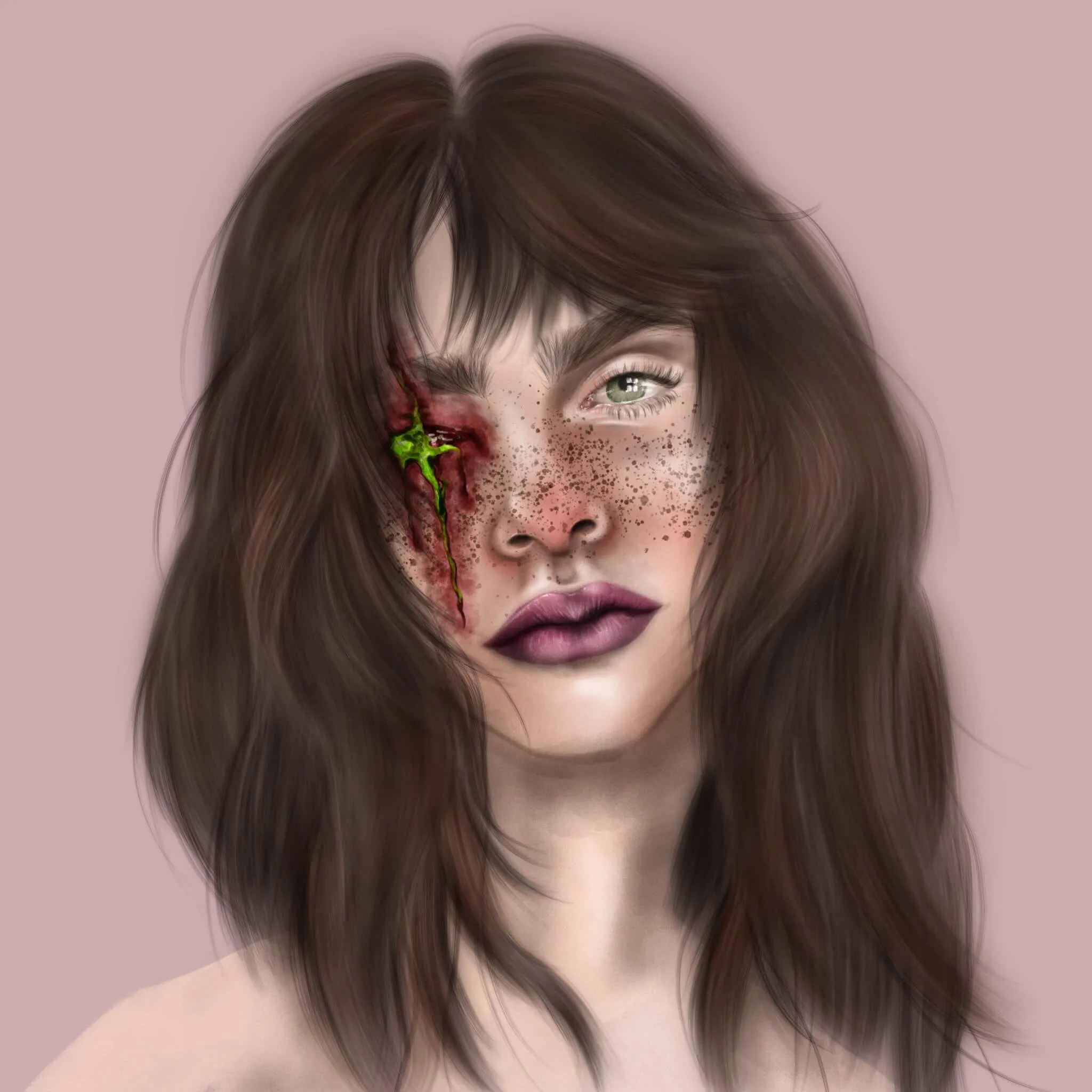 Portraits – illustration af Cathrine Klamer