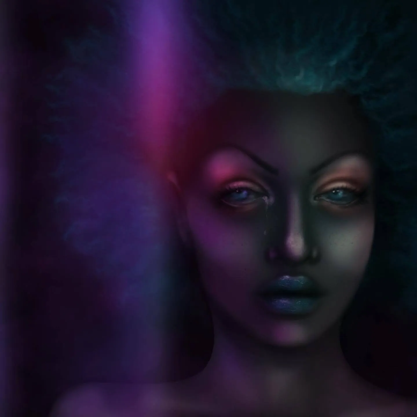 Cyber portraits – illustration af Cathrine Klamer