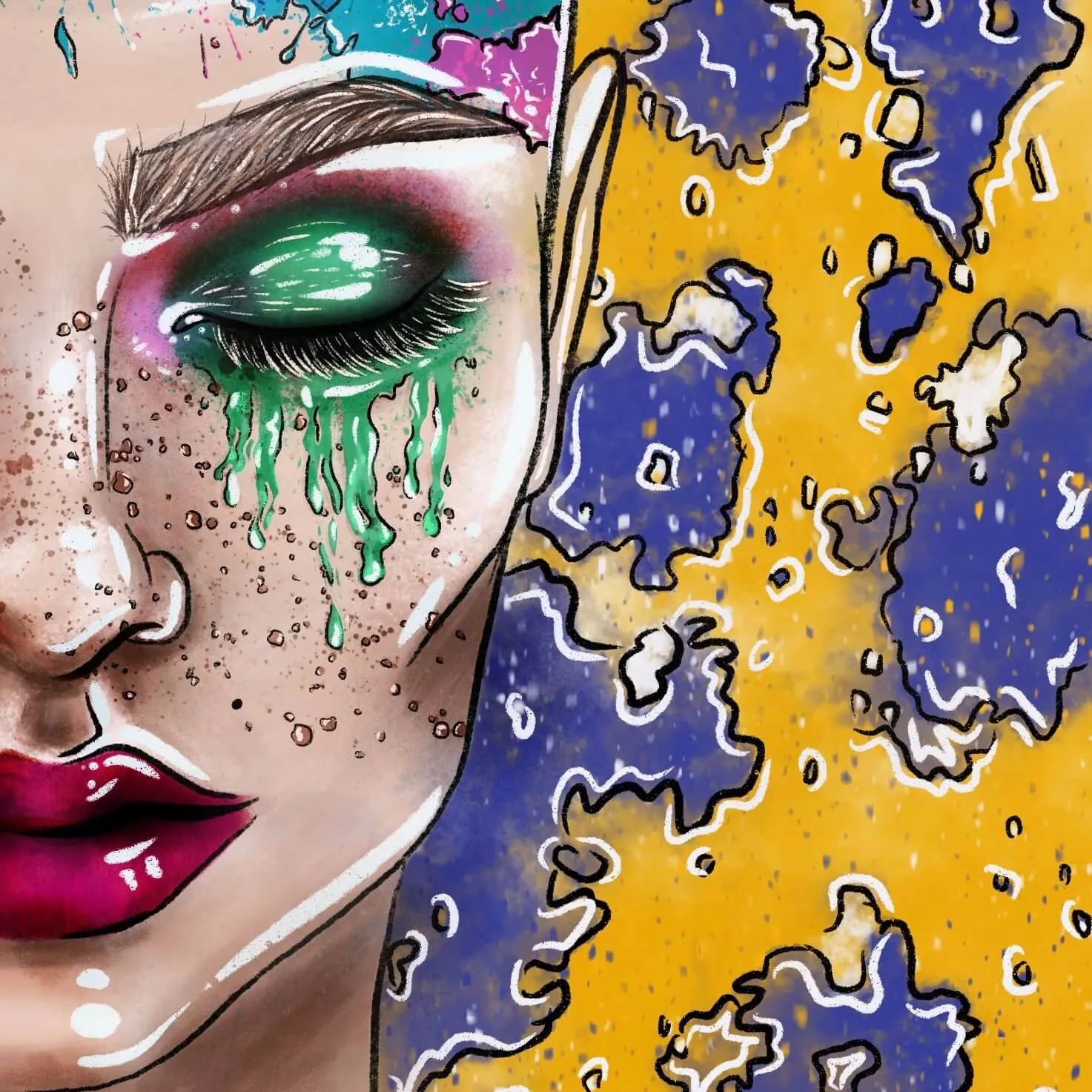 Portraits – illustration af Cathrine Klamer