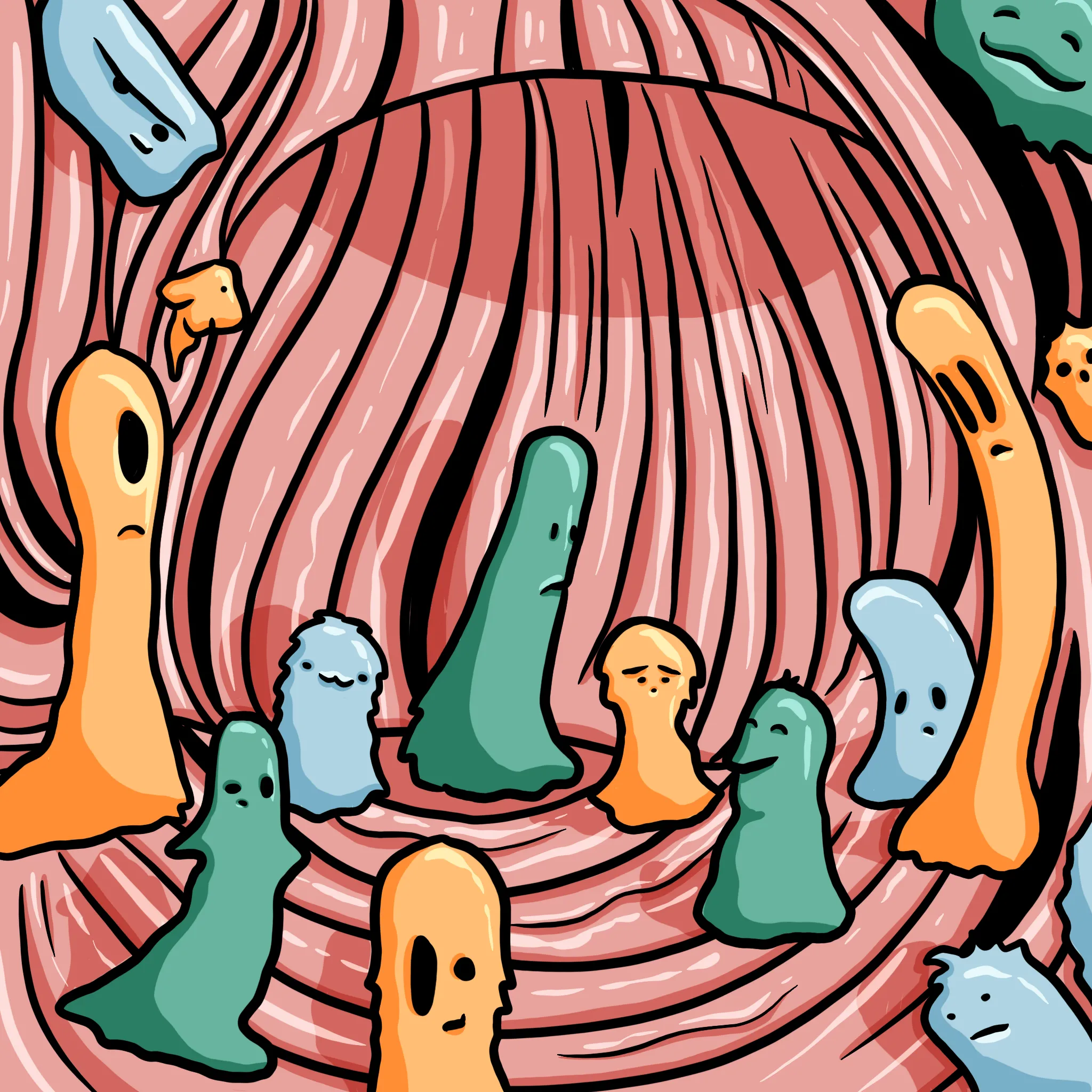 Cartoon – illustration af Cathrine Klamer